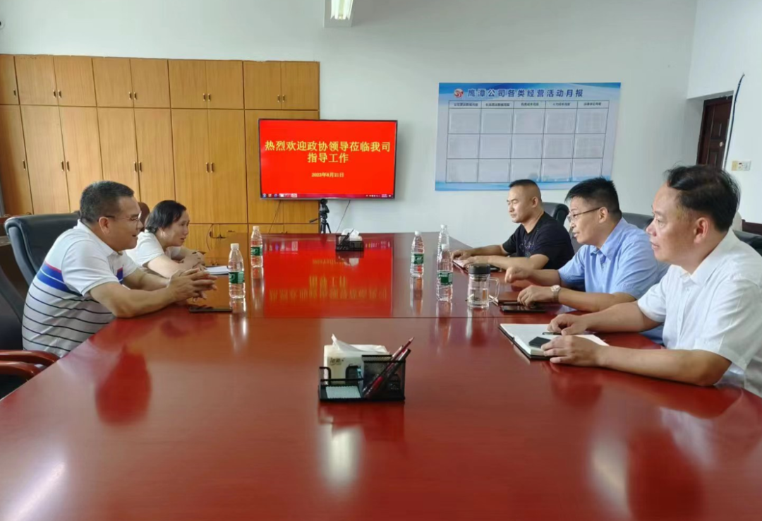 鷹潭市政協(xié)領導調(diào)研鷹潭公司  肖良芝陪同